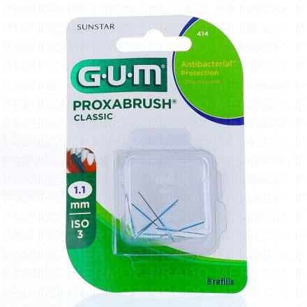 GUM n&deg;414 Brossettes interdentaires proxabrush classic 1mm x 8