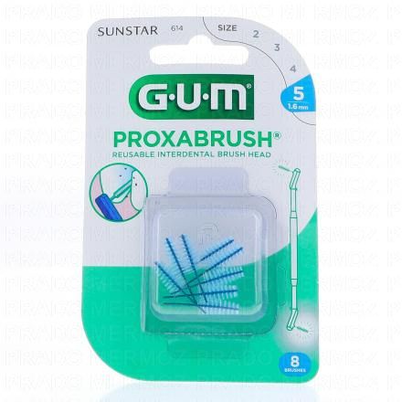 GUM n&deg;614 Brossettes interdentaires proxabrush classic 1.5mm x 8