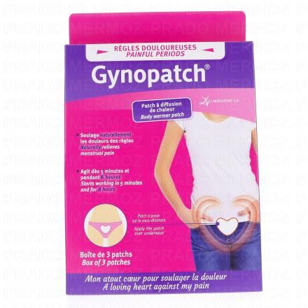 GYNOPATCH Patch pour r&egrave;gles douloureuses (lot de 3)