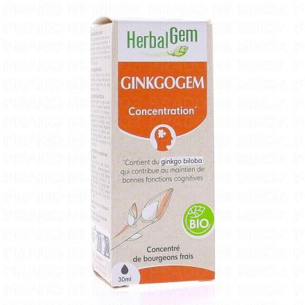 HERBALGEM Concentr&eacute; de bourgeons frais - Ginkgogem concentration bio 30ml