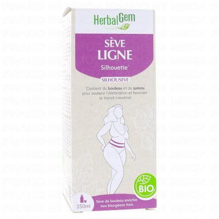HERBALGEM S&eacute;ve de bouleau enrichie aux bourgeons frais - S&egrave;ve ligne Silhouette silhouseve bio 250ml