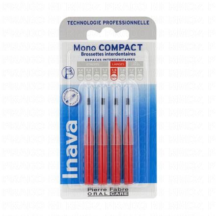 INAVA Mono compact - Brossettes interdentaires ISO4 larges 1.5mm pack de 4