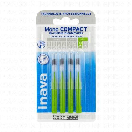 INAVA Mono compact - Brossettes interdentaires ISO6 très larges 2,2mm pack de 4