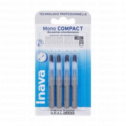 INAVA Mono compact - Brossettes interdentaires ISO7 tr&egrave;s larges 2.6mm pack de 4