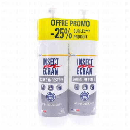 INSECT ECRAN Zones infestées - Répulsif cutané (lot de 2 * 100 ml)