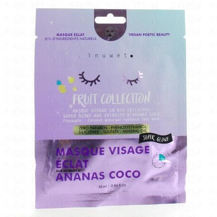 INUWET Masque visage éclat ananas coco 30ml