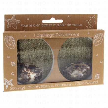 IRREVERSIBLE BIJOUX Coquillage d'allaitement mammaire x2 taille S (5cm x 2cm)