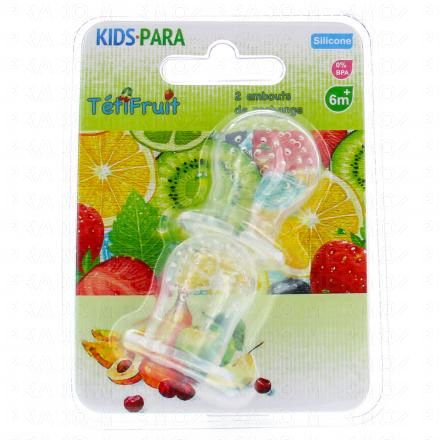 KIDS PARA lot de 2 t&eacute;tines T&eacute;tifruit