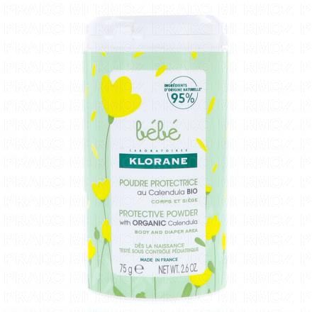 KLORANE B&eacute;b&eacute; Poudre de toilette protectrice pot de 75g