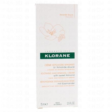 KLORANE Lait d'Amande - Cr&egrave;me d&eacute;pilatoire tube de 75 ml