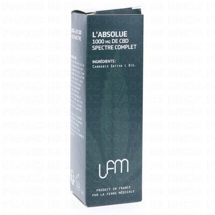 LA FERME MEDICALE - Huile de CBD L'Absolu 1000 mg Spectre Complet