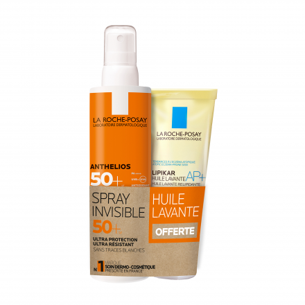 LA ROCHE-POSAY Anthelios Cr&egrave;me Solaire Invisible Corps SPF50+ Avec Parfum Spray 200ml