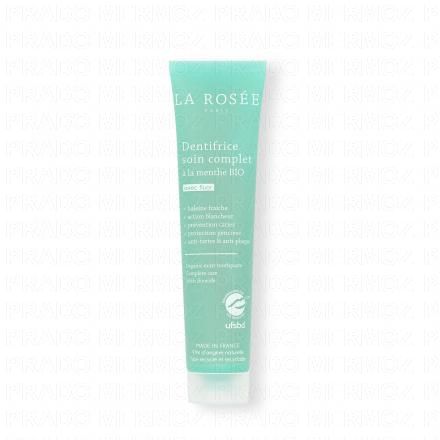 LA ROS&Eacute;E Dentifrice soin complet &agrave; la menthe BIO tube 75ml