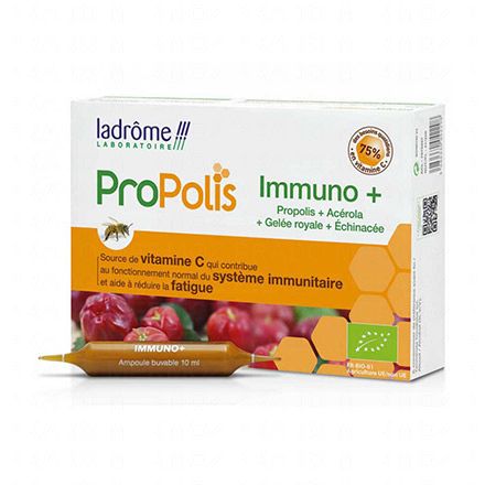 LADR&Ocirc;ME Propolis Immuno+ bio 20 ampoules de 10ml