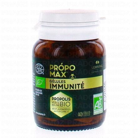 LEHNING Propo max - G&eacute;lules immunit&eacute; extrait de propolis bio x40