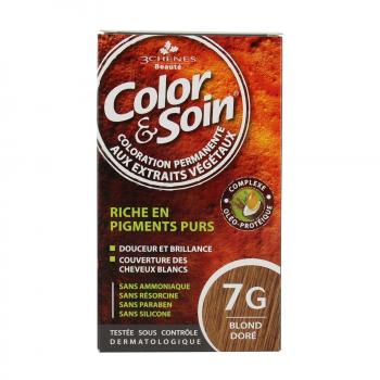 LES 3 CH&Ecirc;NES Color & soin n&deg;7G blond dor&eacute;