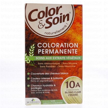 LES 3 CH&Ecirc;NES Color & soin n&deg;10A blond clair cendr&eacute;