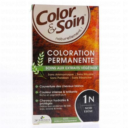 LES 3 CH&Ecirc;NES Color & soin n&deg;1N noir &eacute;b&egrave;ne