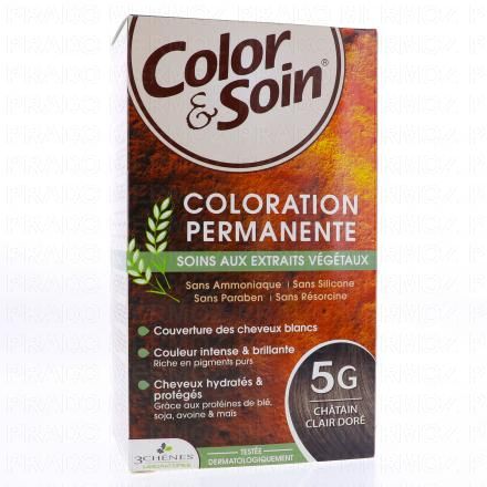 LES 3 CH&Ecirc;NES Color & soin n&deg;5G ch&acirc;tain clair dor&eacute;