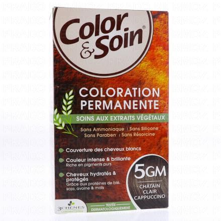 LES 3 CH&Ecirc;NES Color & soin n&deg;5GM ch&acirc;tain clair cappuccino