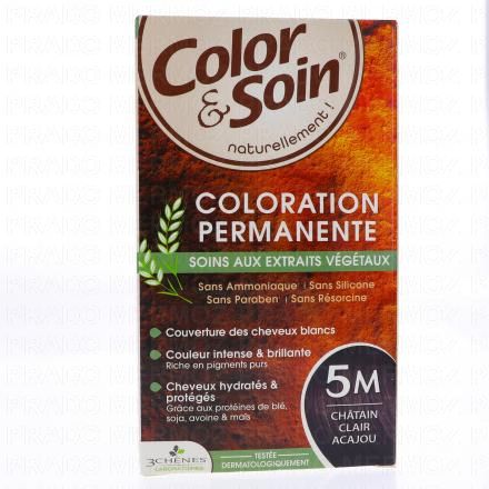 LES 3 CH&Ecirc;NES Color & soin n&deg;5M ch&acirc;tain clair acajou
