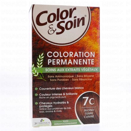 LES 3 CHÊNES Color & soin n°7C blond terre cuivré