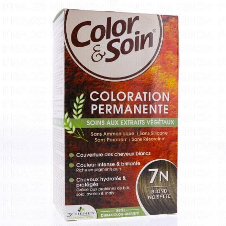 LES 3 CH&Ecirc;NES Color & soin n&deg;7n blond noisette