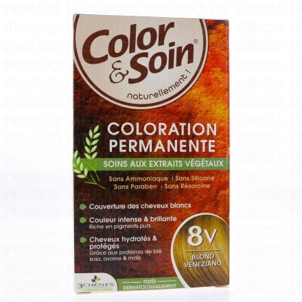 LES 3 CH&Ecirc;NES Color & soin n&deg;8V blond veneziano