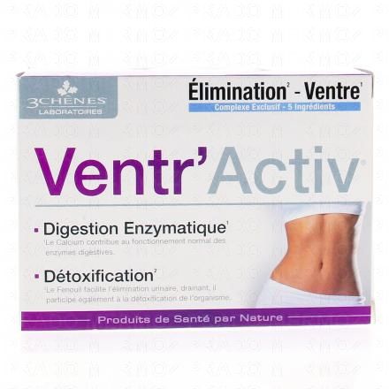 LES 3 CH&Ecirc;NES Ventr'Activ' (60 comprim&eacute;s)