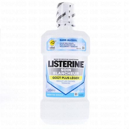 LISTERINE Bain de bouche soin blancheur (flacon 500ml)