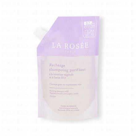 LA ROS&Eacute;E Recharge shampoing purifiant &agrave; la k&eacute;ratine v&eacute;g&eacute;tale et &agrave; l'ortie BIO 400ml