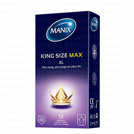 MANIX King size max - Pr&eacute;servatifs maximum confort (12 pr&eacute;servatifs)