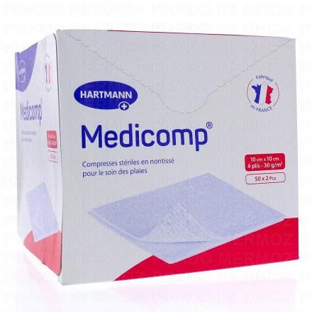 MEDICOMP Compresse non-tiss&eacute; (50 sachets de 10x10cm)