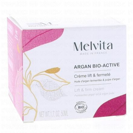 MELVITA Argan Bio-Active - Cr&egrave;me lift & fermet&eacute; bio (pot cr&egrave;me 50ml)
