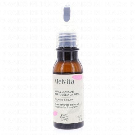 MELVITA Huile de beauté - Huile d'argan parfumée à la Rose 50ml