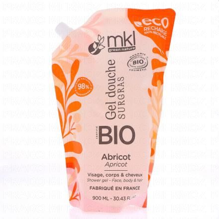 MKL Gel douche Surgras Abricot bio (eco-recharge 900ml)