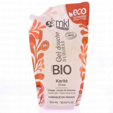 MKL Gel douche Surgras Karit&eacute; Bio (eco-recharge 900ml)