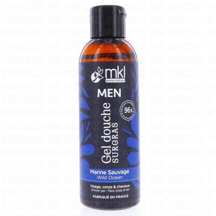MKL Men - Gel douche surgras marine sauvage (100ml)