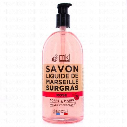MKL Savon Liquide de Marseille Surgras Rose 1L