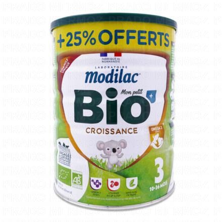 MODILAC Mon petit Bio Lf+ Lait de Croissance 3&egrave;me &acirc;ge (1kg)