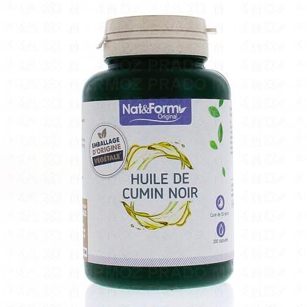 NAT & FORM Original - Huile de cumin noir nigelle 200 g&eacute;lules