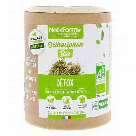 NAT & FORM Ecoresponsable - Orthosiphon bio 200 gélules
