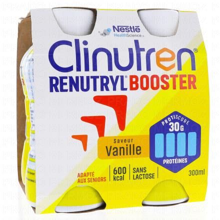 CLINUTREN Renutryl Booster saveur vanille 4x300ml