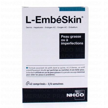NHCO Dermatologie - L Emb&eacute;skin Peau grasse ou &agrave; imperfections x42 g&eacute;lules