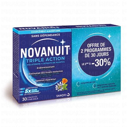 NOVANUIT Triple action (lot de 2 boîtes * 30 comprimés)