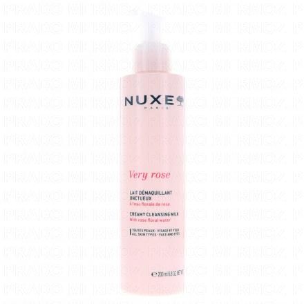 NUXE Very Rose - Lait démaquillant onctueux 200ml