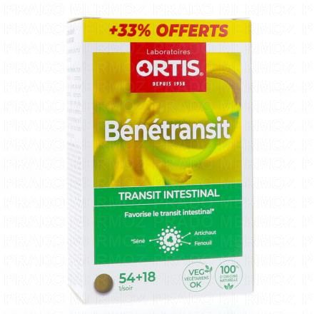 ORTIS B&eacute;n&eacute;transit Transit intestinal (bo&icirc;te de 72 comprim&eacute;s)