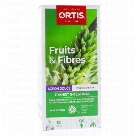 ORTIS Fruits & Fibres Action douce Transit Intestinal 12 sticks