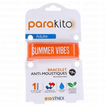 PARAKITO Bracelet Anti moustiques Adulte (orange)
