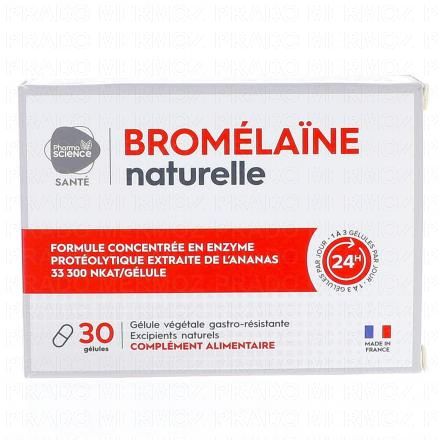 PHARMASCIENCE Brom&eacute;la&iuml;ne Naturelle 30 g&eacute;lules